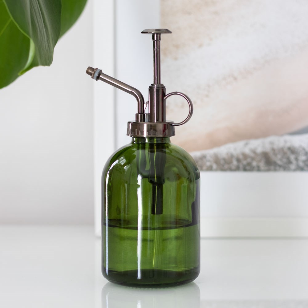 Green Minimalist Glass Plant Mister Green Minimalist Glass Plant Mister