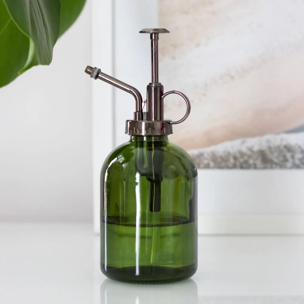 Green Minimalist Glass Plant Mister Green Minimalist Glass Plant Mister