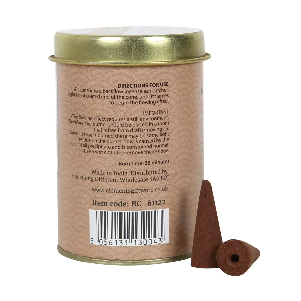 6 Tins of Elements Palo Santo Jumbo Backflow Cones - Image 3