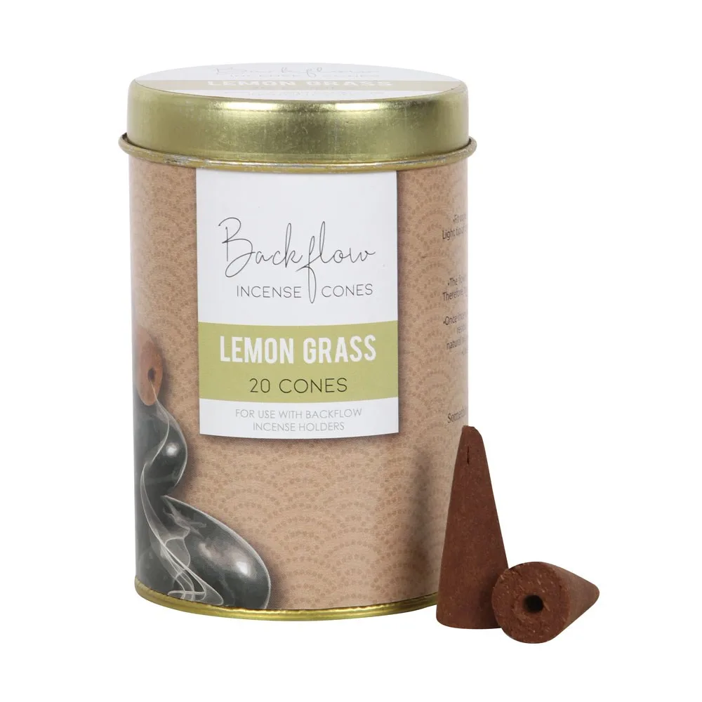 6 Tins of Elements Lemon Grass Jumbo Backflow Cones - Image 2