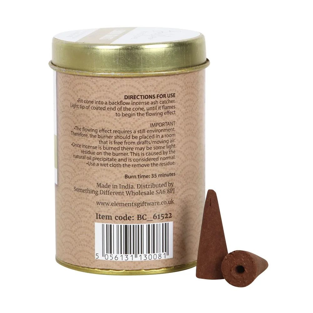 6 Tins of Elements Lemon Grass Jumbo Backflow Cones - Image 3