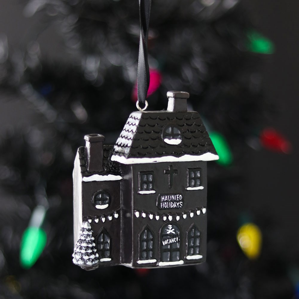 Haunted Holiday House Resin Christmas Decoration Haunted Holiday House Resin Christmas Decoration