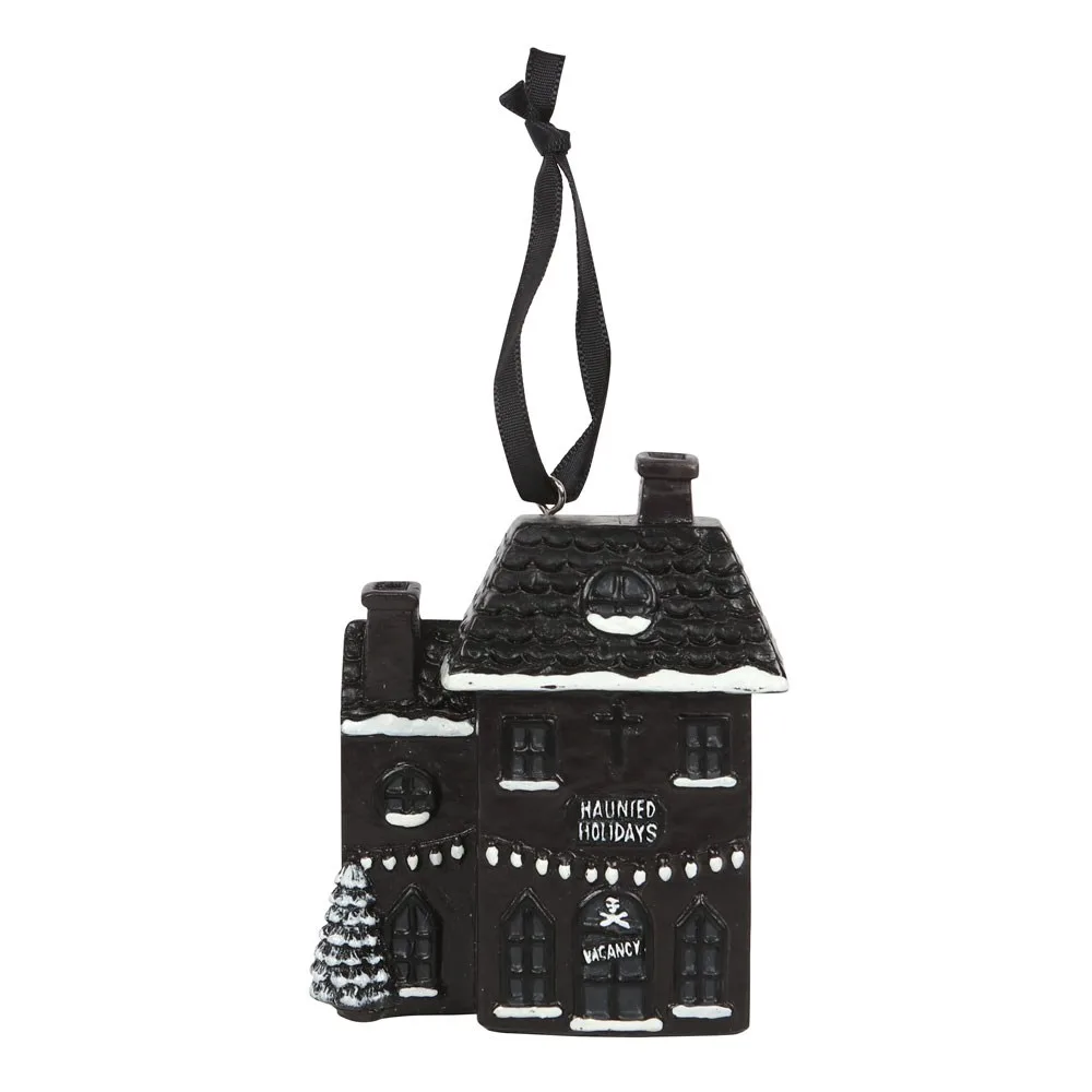 Haunted Holiday House Resin Christmas Decoration - Image 2