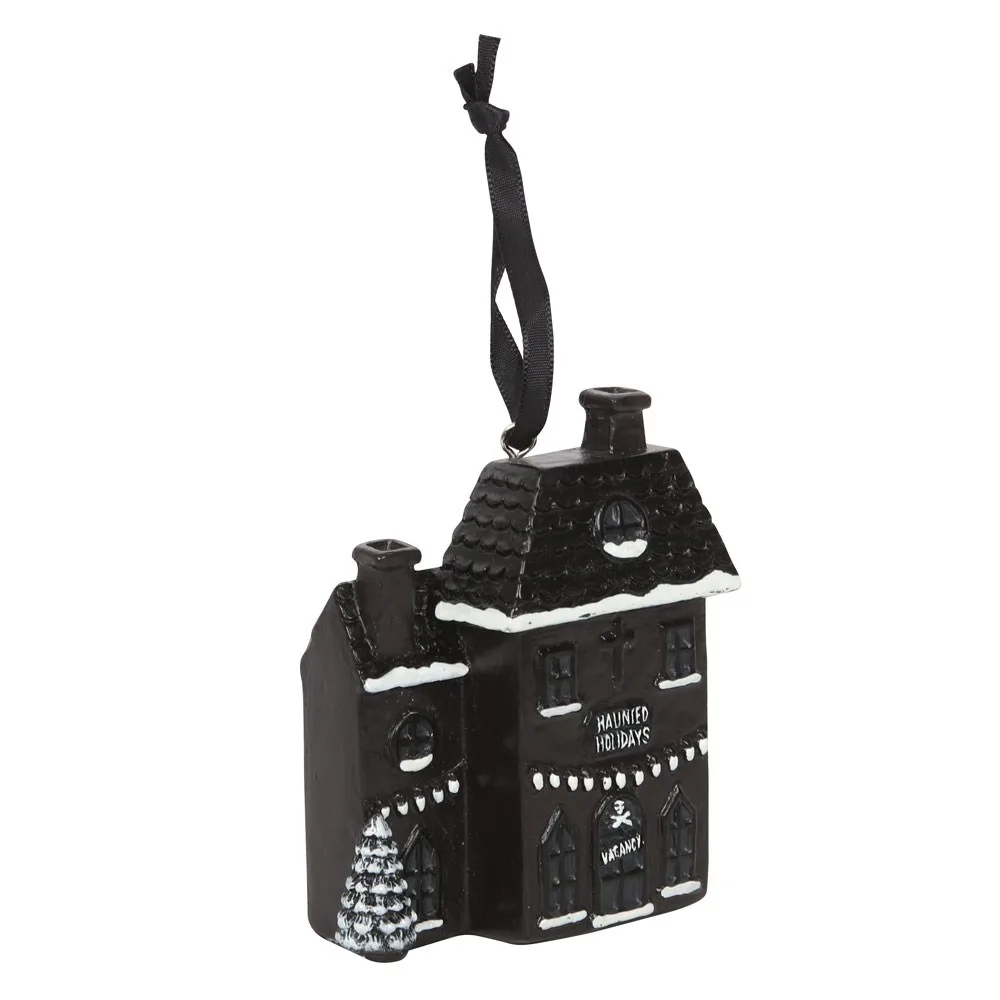 Haunted Holiday House Resin Christmas Decoration - Image 3