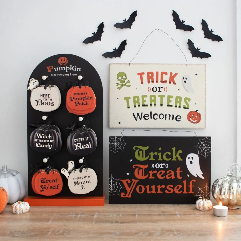 Trick or Treat Yourself Hanging Sign, photo 3 of 3