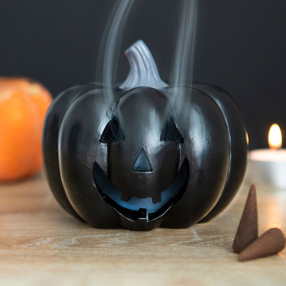 Black Pumpkin Incense Cone Holder Black Pumpkin Incense Cone Holder