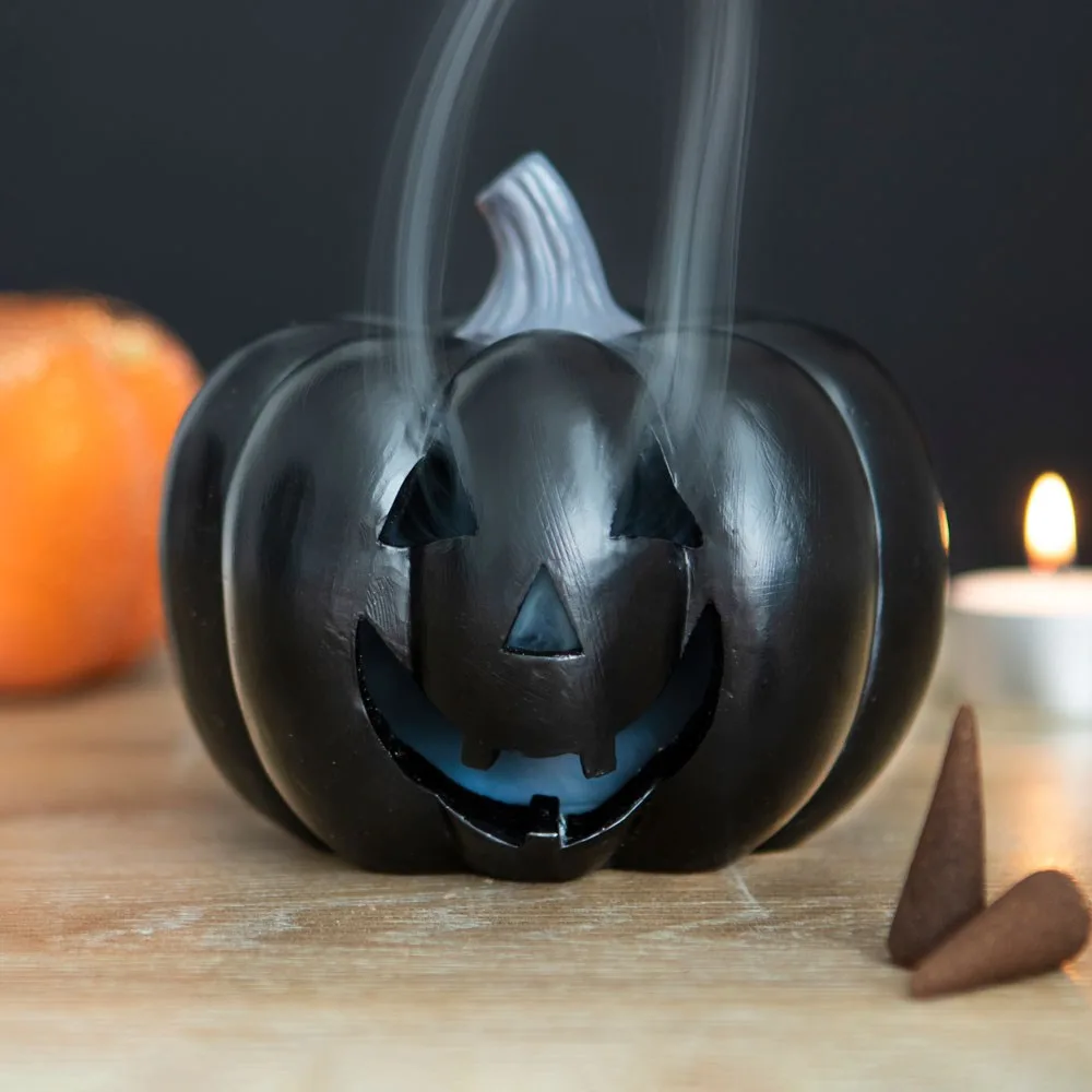 Black Pumpkin Incense Cone Holder Black Pumpkin Incense Cone Holder
