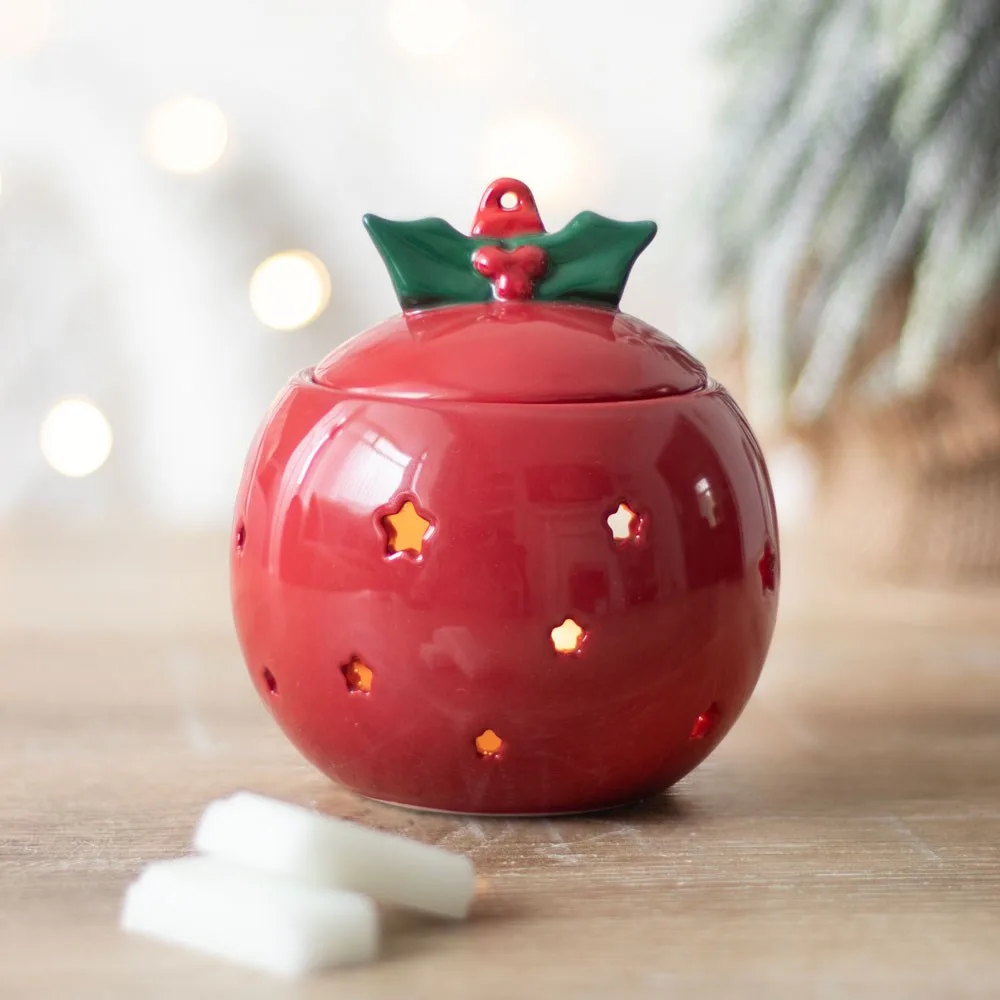 Red Bauble Oil Burner Red Bauble Oil Burner