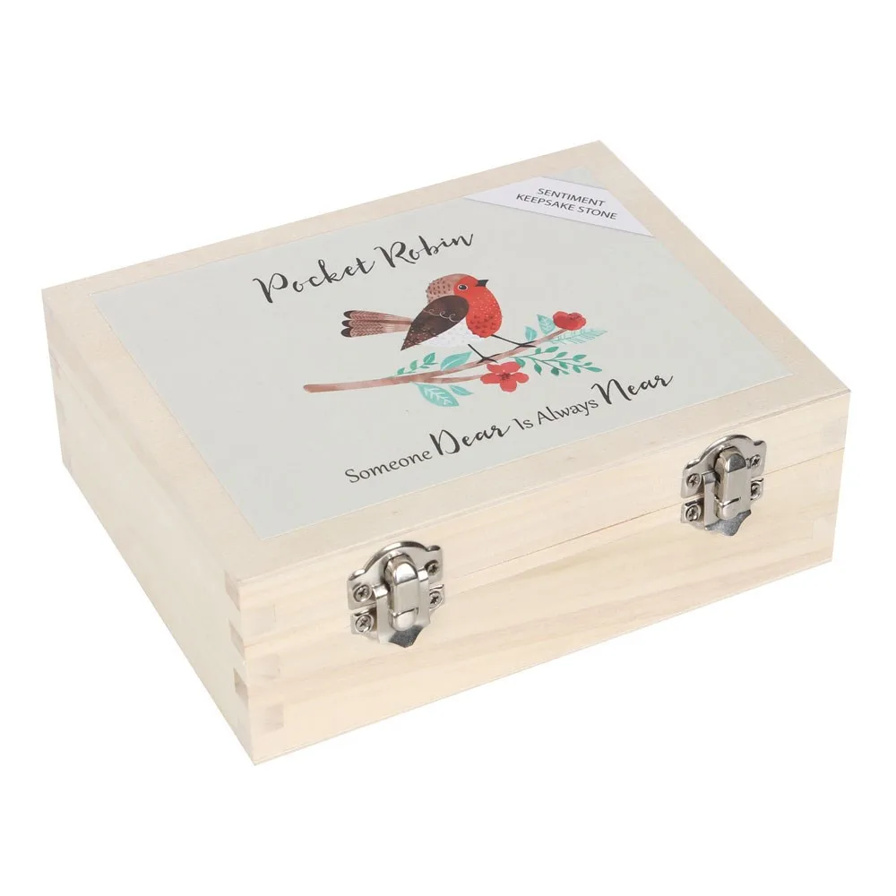 Box of 24 Pocket Robin Sentiment Stones - Image 2