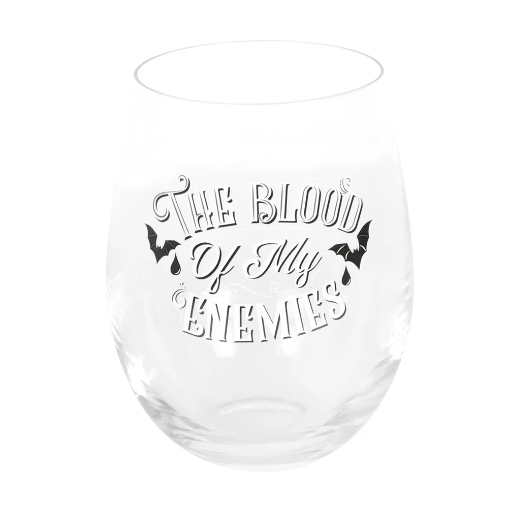 Blood Of My Enemies Stemless Wine Glass Blood Of My Enemies Stemless Wine Glass