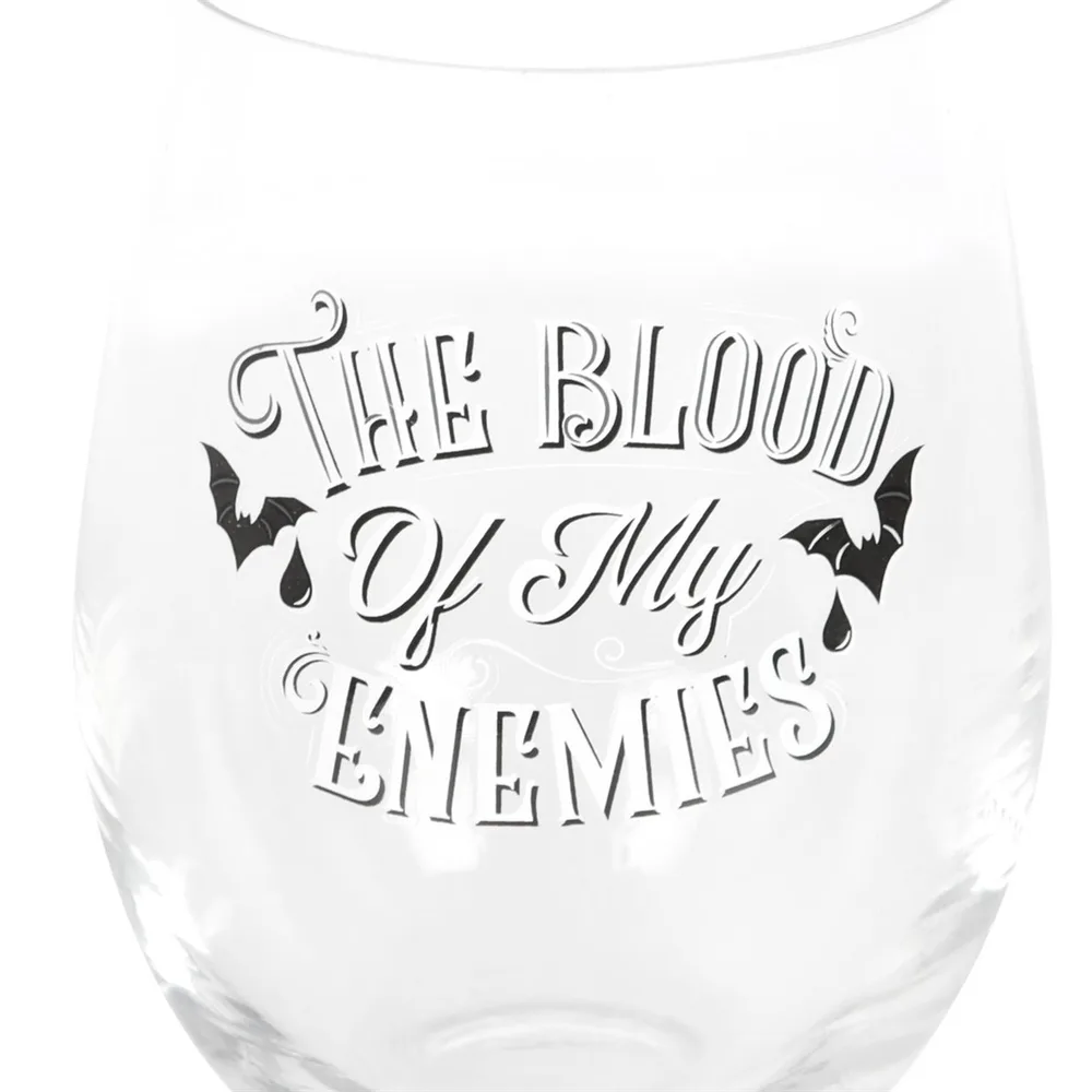 Blood Of My Enemies Stemless Wine Glass - Image 3