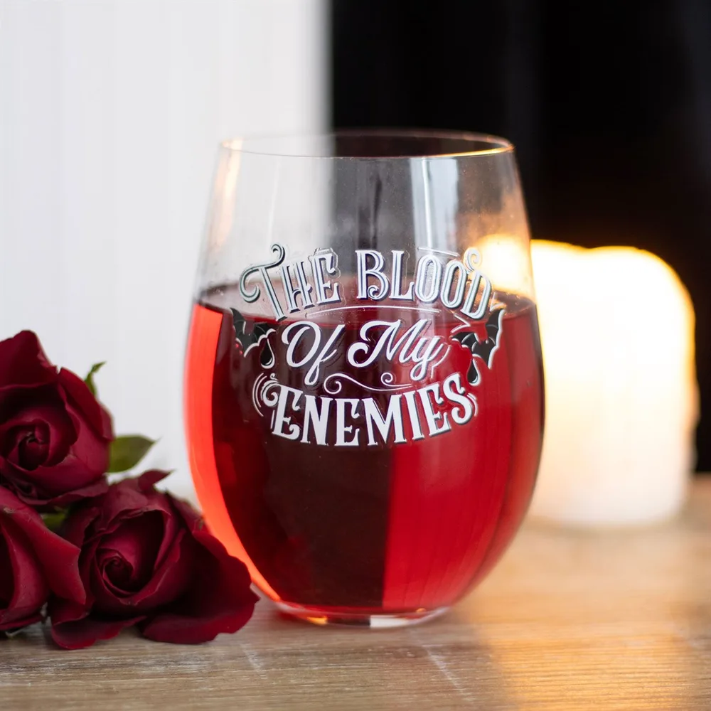 Blood Of My Enemies Stemless Wine Glass - Image 4