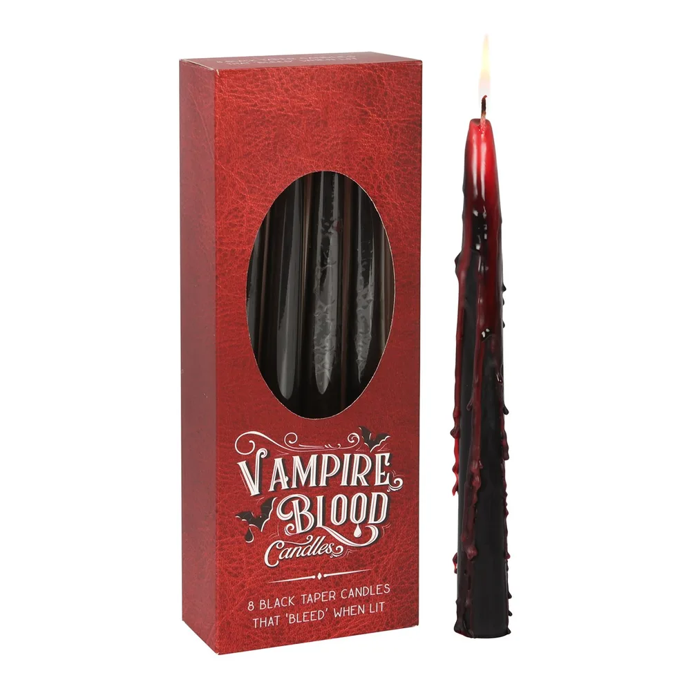 Set of 8 Vampire Blood Taper Candles Set of 8 Vampire Blood Taper Candles