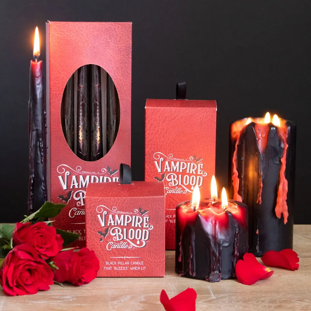Set of 8 Vampire Blood Taper Candles - Image 6