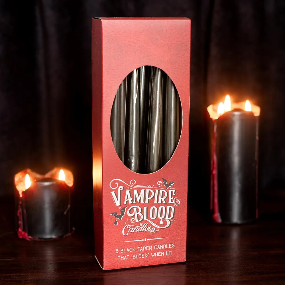 Set of 8 Vampire Blood Taper Candles - Image 7