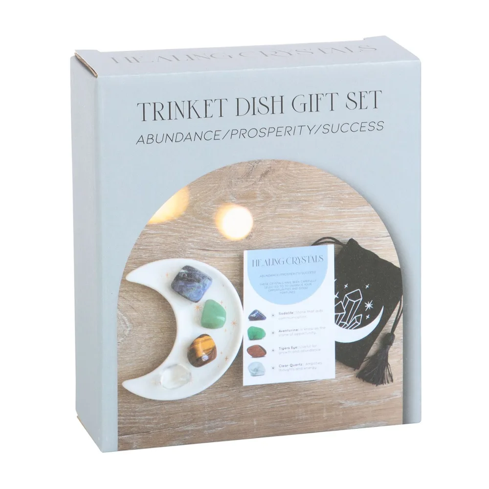 Success Healing Crystal Set with Moon Trinket Dish - Image 5
