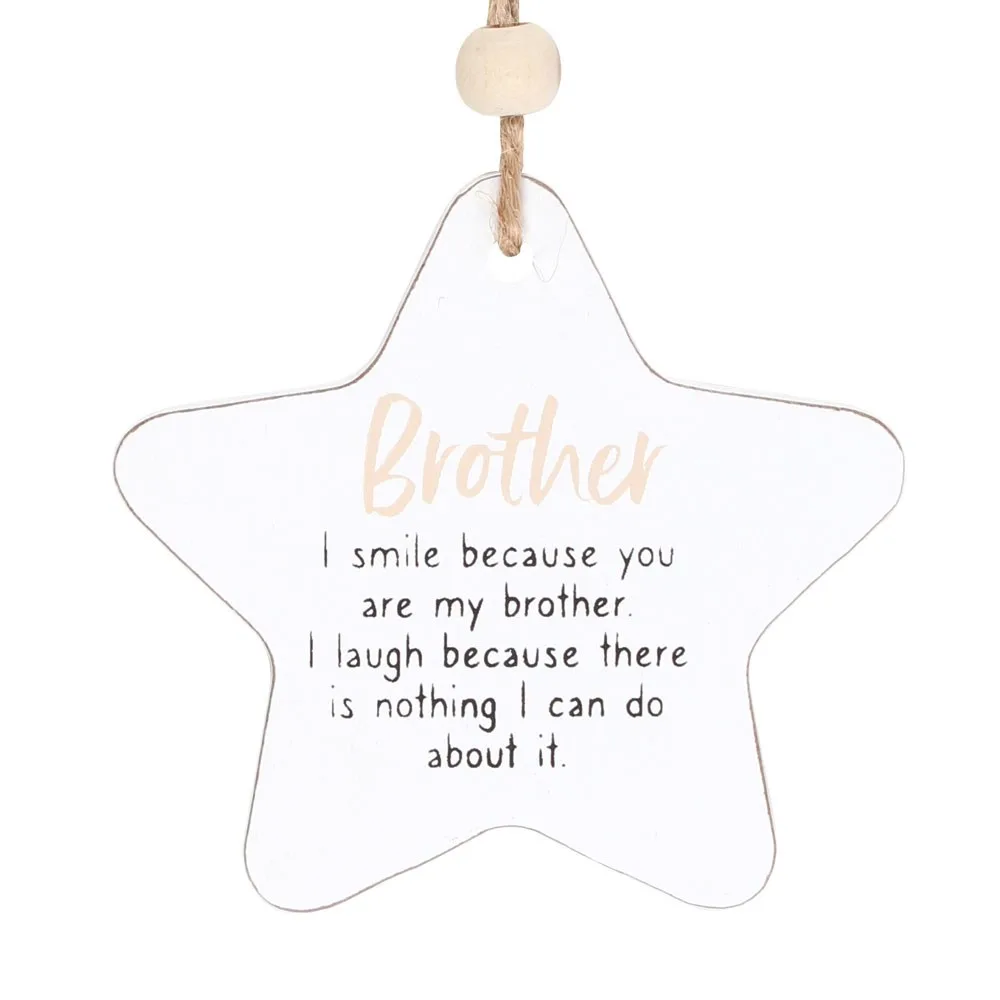 Brother Hanging Star Sentiment Sign, photo 3 of 4