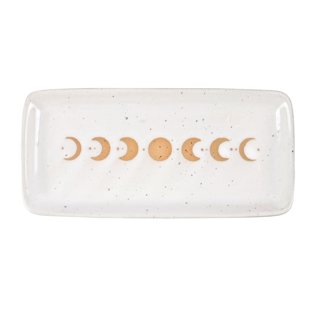17cm Moon Phase Ceramic Trinket Tray 17cm Moon Phase Ceramic Trinket Tray