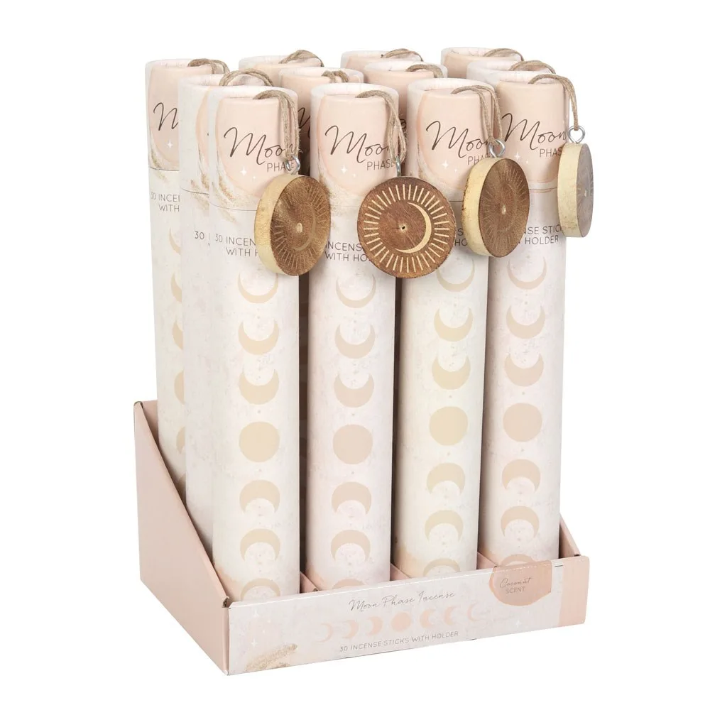 Set of 12 Moon Phase Coconut Incense Stick Gift Sets Set of 12 Moon Phase Coconut Incense Stick Gift Sets