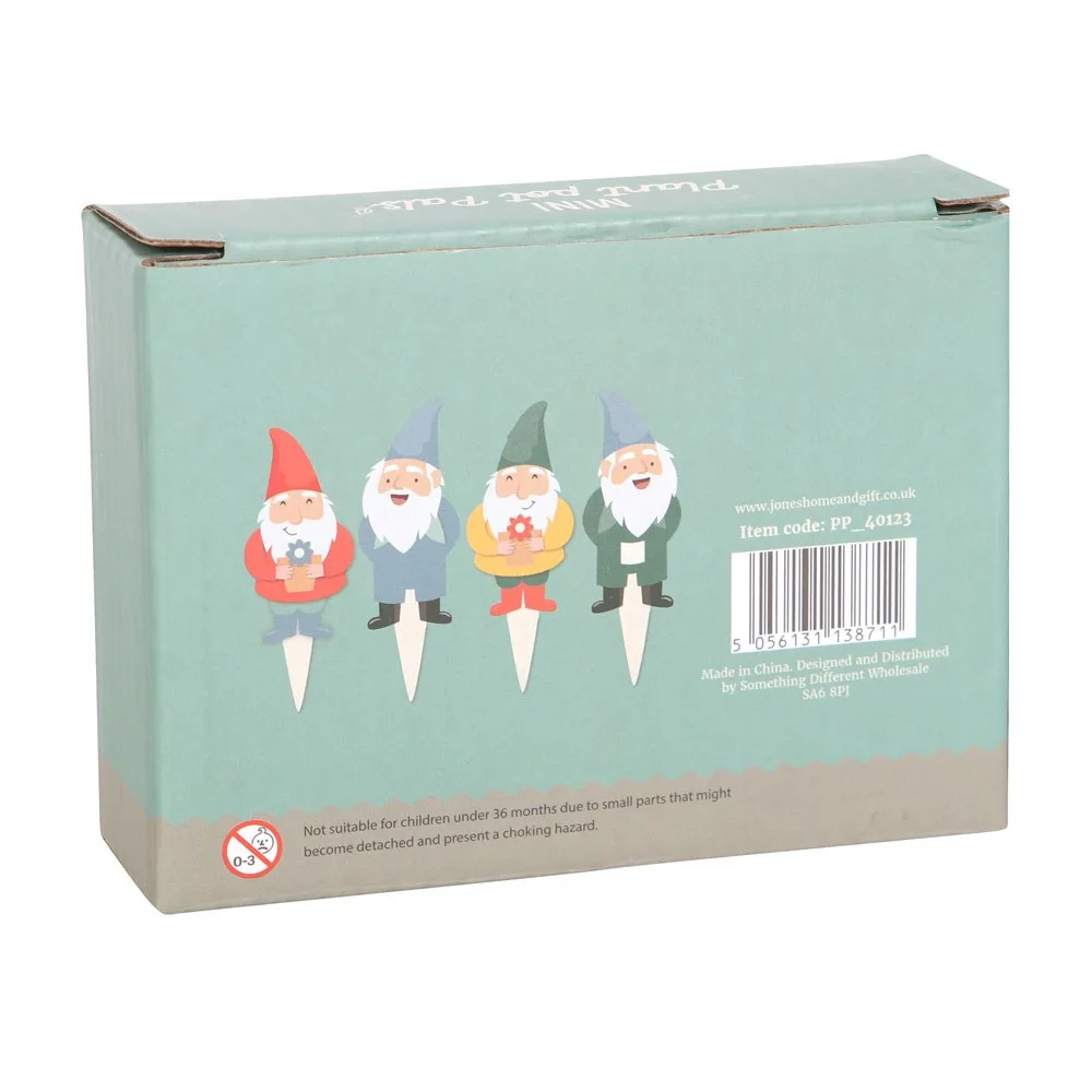Set of 4 Mini Gnome Plant Pot Pals, photo 2 of 6