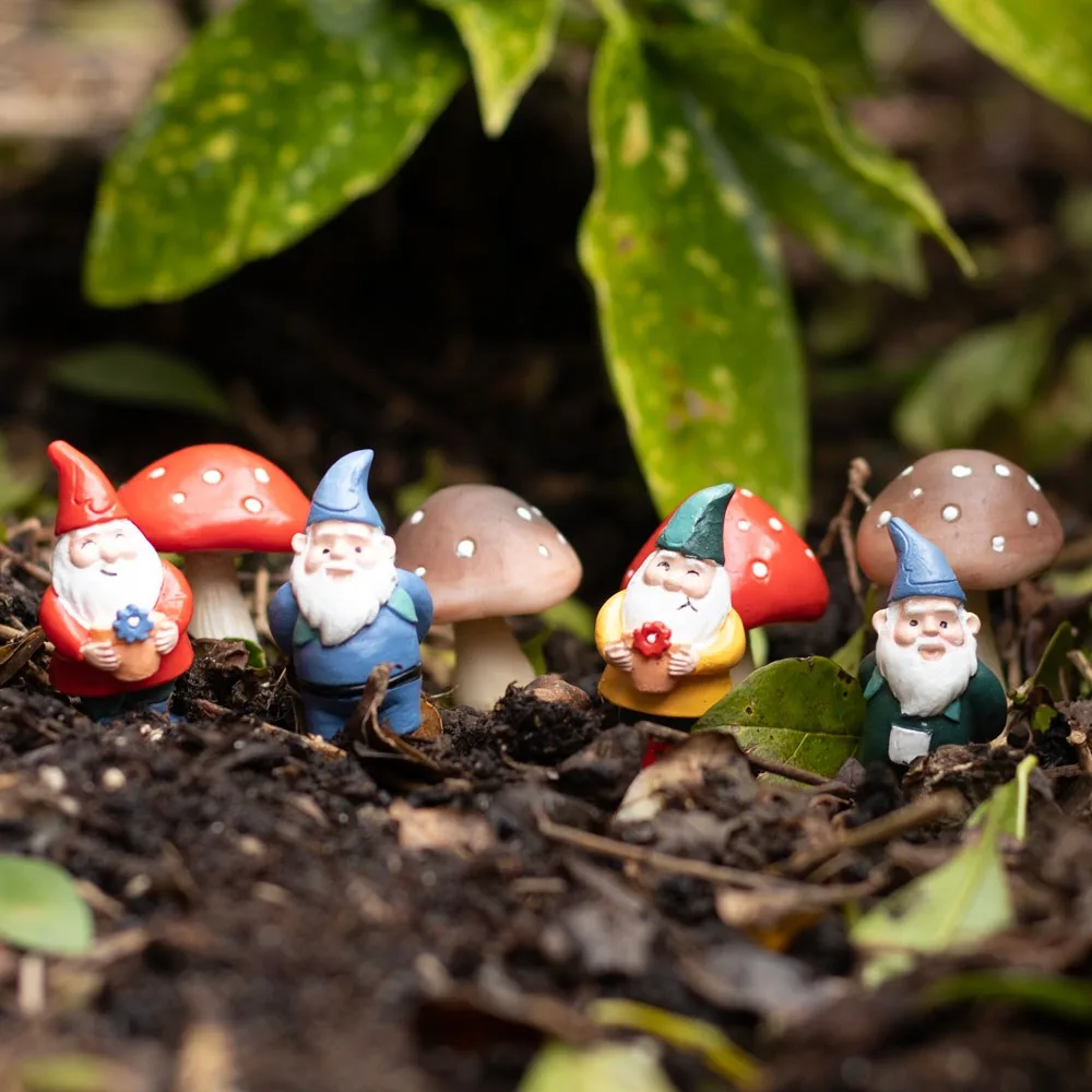 Set of 4 Mini Gnome Plant Pot Pals, photo 6 of 6