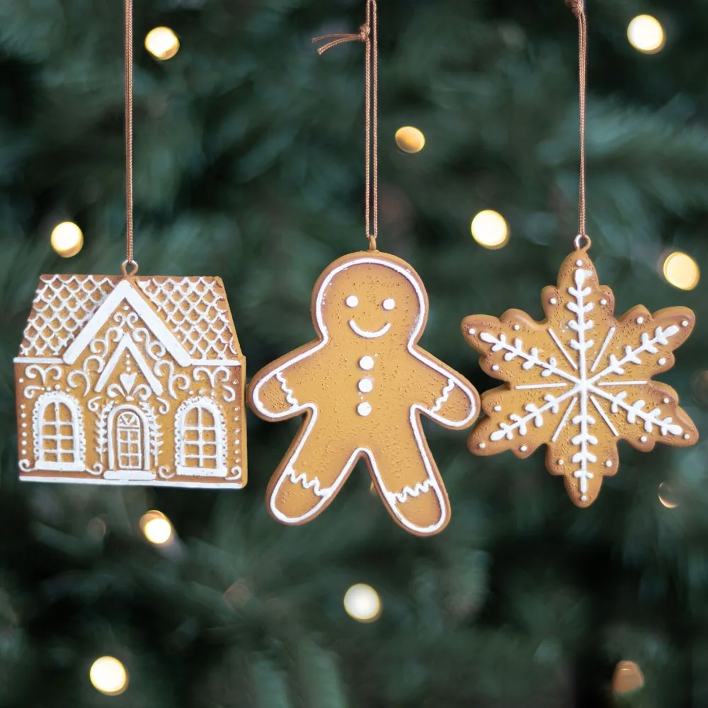 Set of 3 Hanging Gingerbread Decorations - Image 5