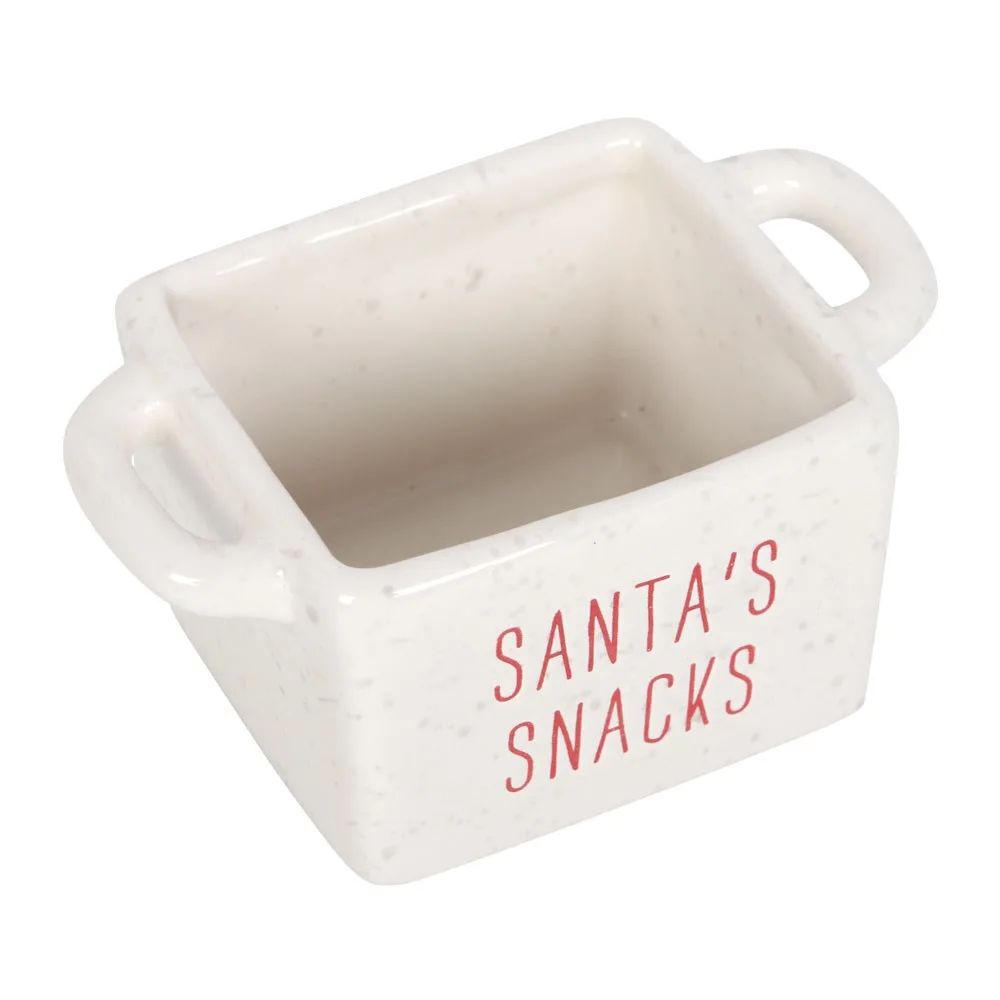 Set of 3 Ceramic Christmas Snack Bowls - Image 4