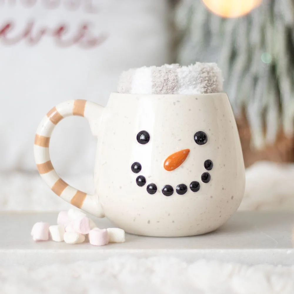 Snowman Mug and Socks Set Snowman Mug and Socks Set