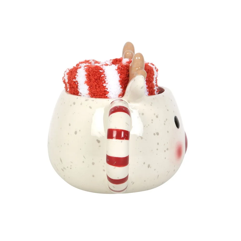 Rudolph Reindeer Mug and Socks Set - Image 3