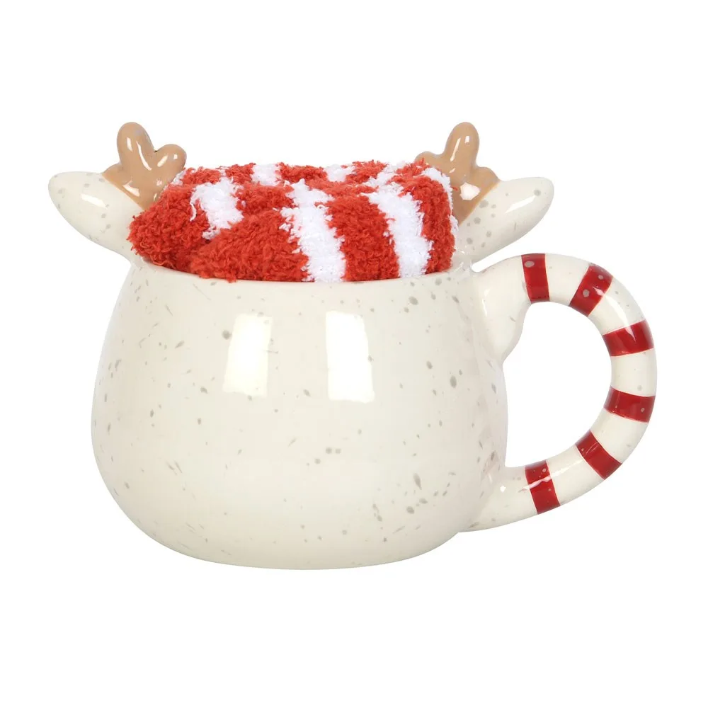 Rudolph Reindeer Mug and Socks Set - Image 4