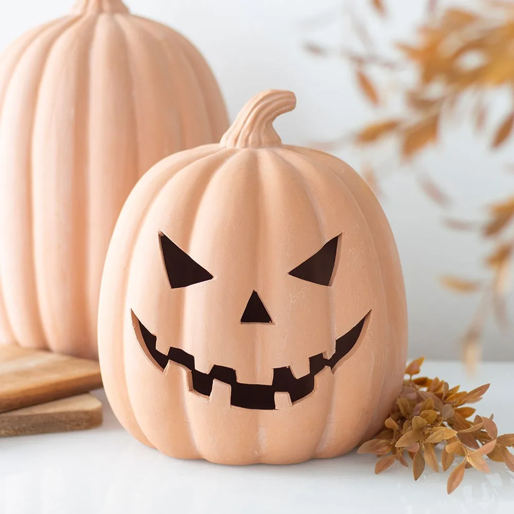22cm Terracotta Pumpkin Ornament 22cm Terracotta Pumpkin Ornament