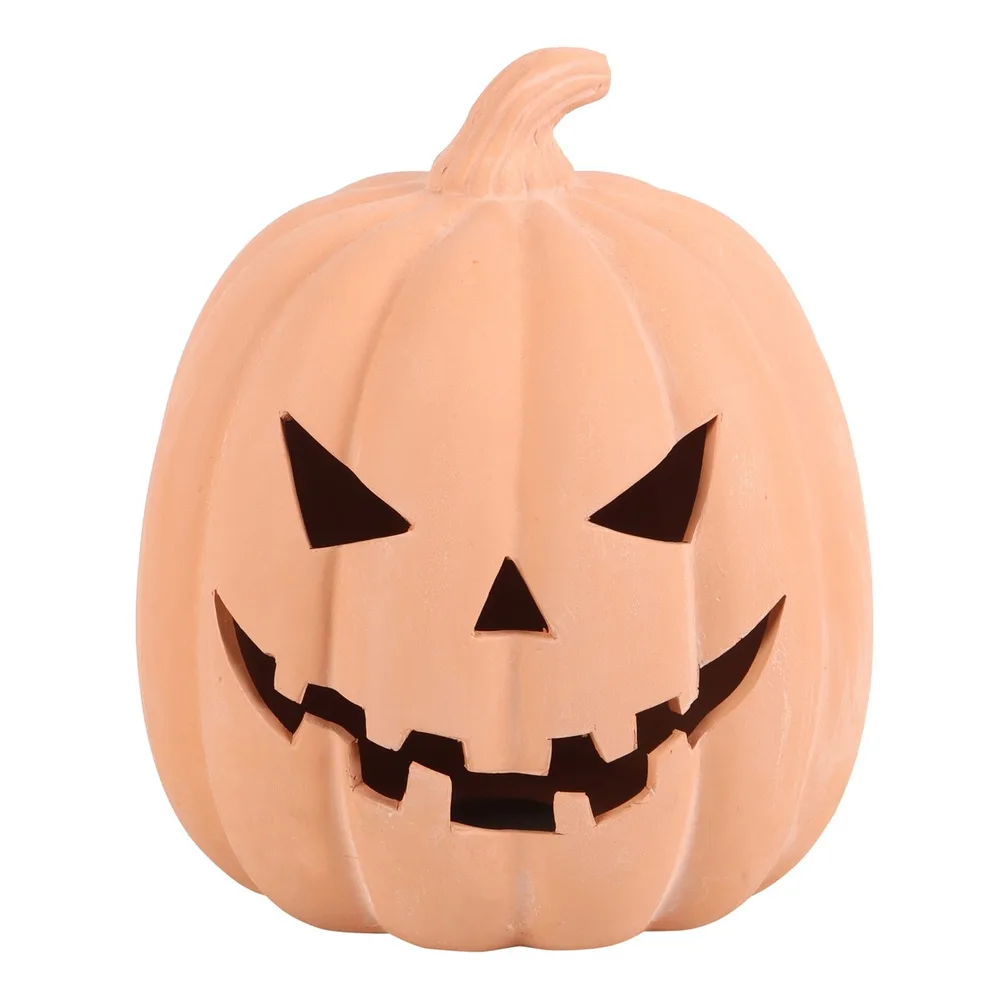 22cm Terracotta Pumpkin Ornament - Image 2