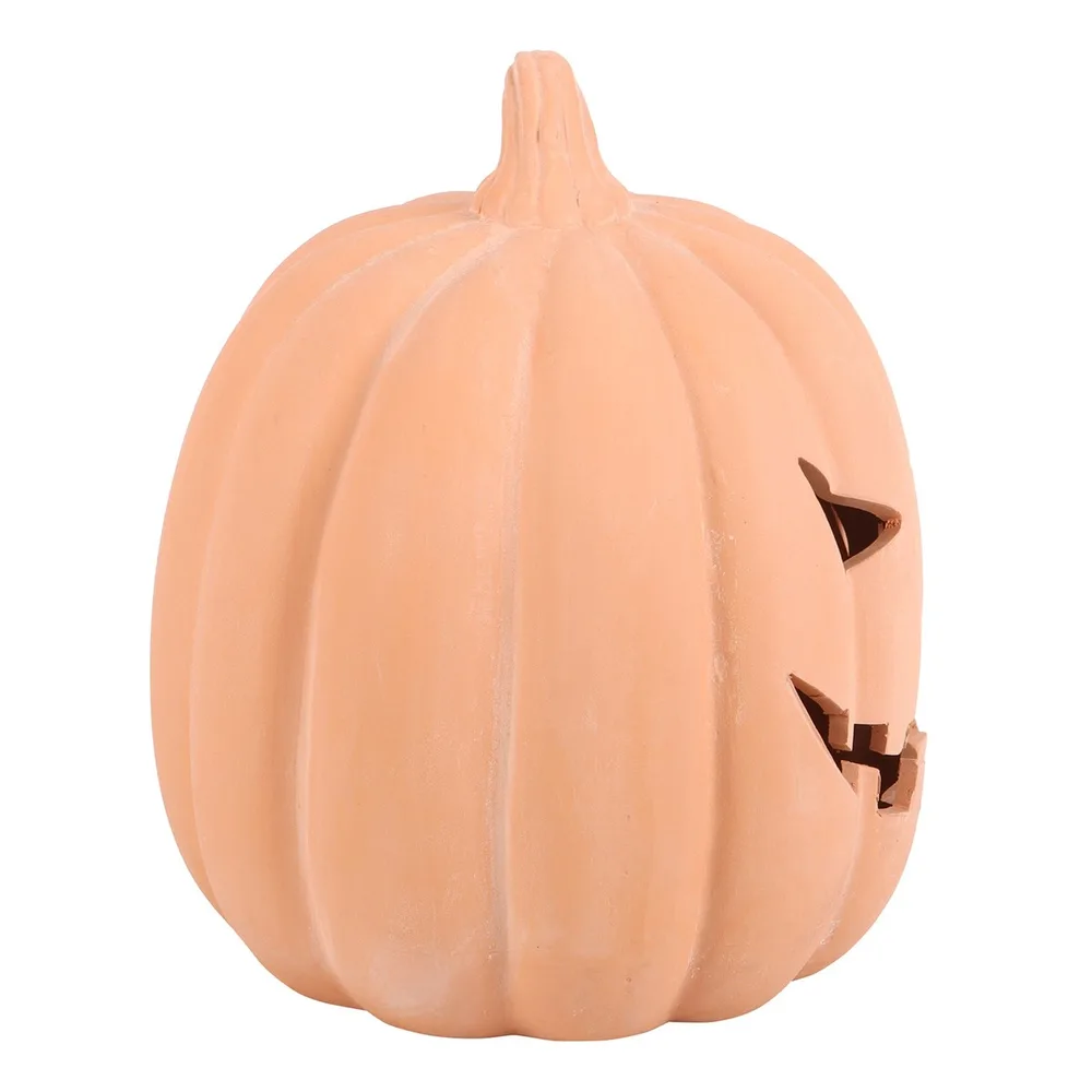 22cm Terracotta Pumpkin Ornament - Image 5