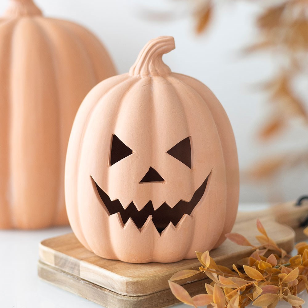 15cm Terracotta Pumpkin Ornament