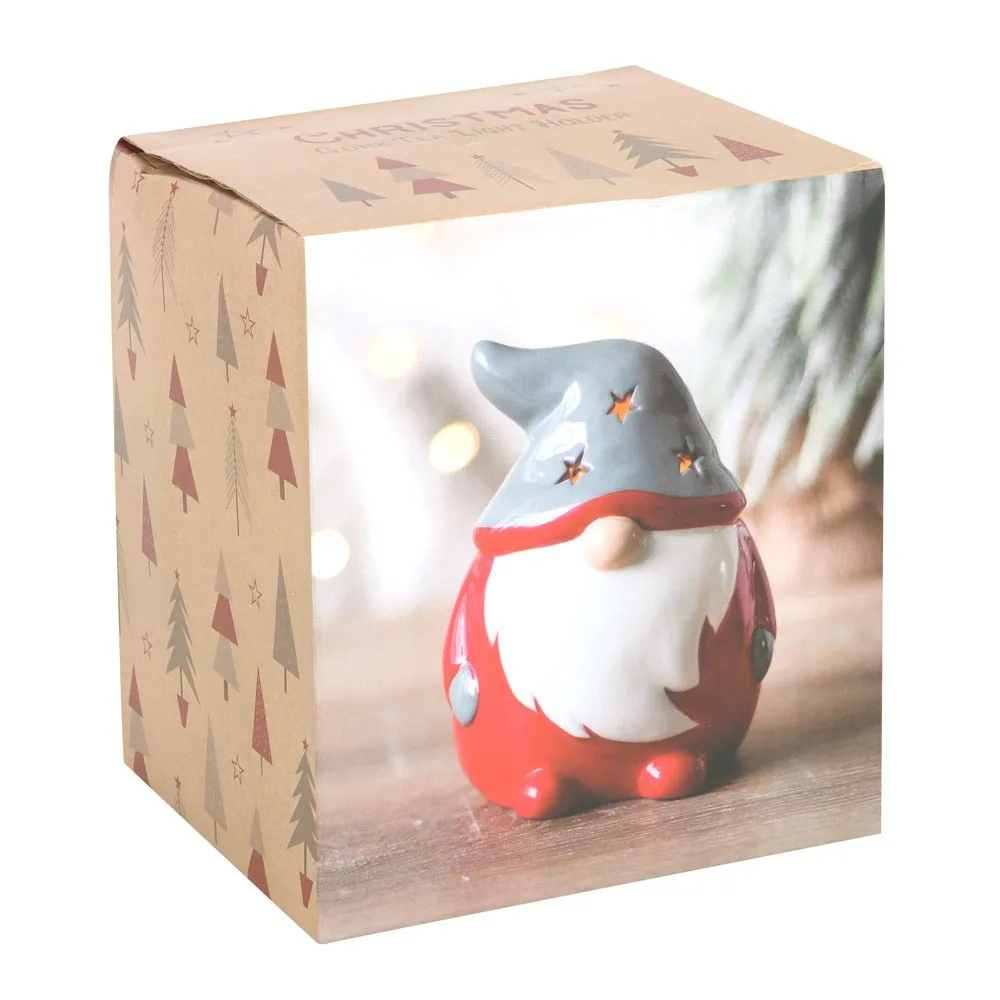 Red and Grey Gonk Tealight Holder - Image 6