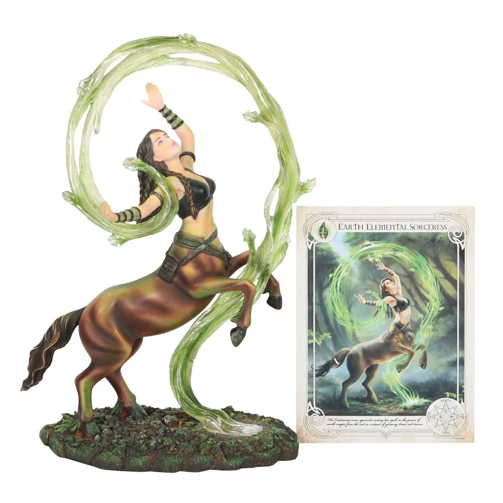 Earth Elemental Sorceress Figurine by Anne Stokes - Image 7