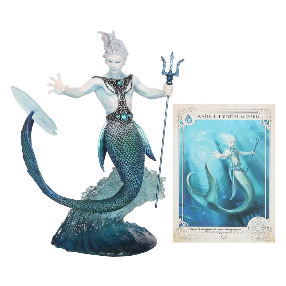 Water Elemental Wizard Figurine by Anne Stokes - Image 7