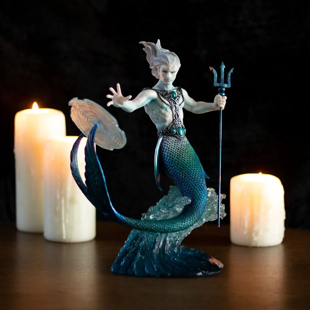 Water Elemental Wizard Figurine by Anne Stokes - Image 9
