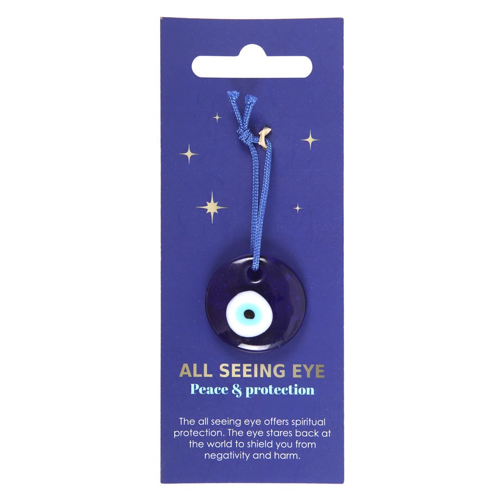Glass All Seeing Eye Protection Charm Glass All Seeing Eye Protection Charm
