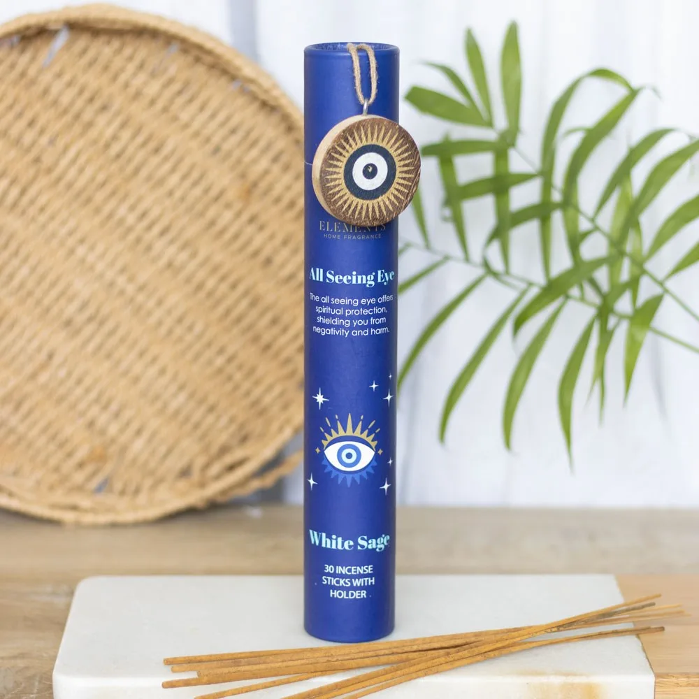 Set of 12 All Seeing Eye White Sage Incense Stick Gift Sets - Image 4