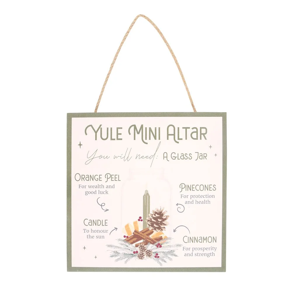 20cm Yule Altar MDF Hanging Sign 20cm Yule Altar MDF Hanging Sign