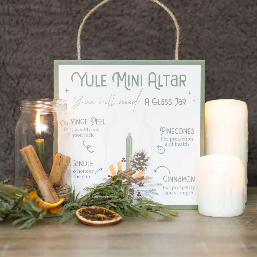 20cm Yule Altar MDF Hanging Sign - Image 4