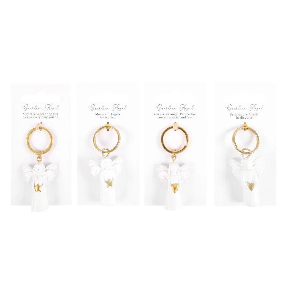 Set of 24 Guardian Angel Key Rings on Display - Image 2