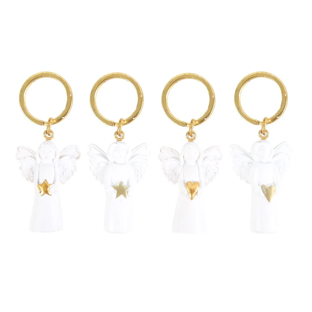 Set of 24 Guardian Angel Key Rings on Display - Image 3