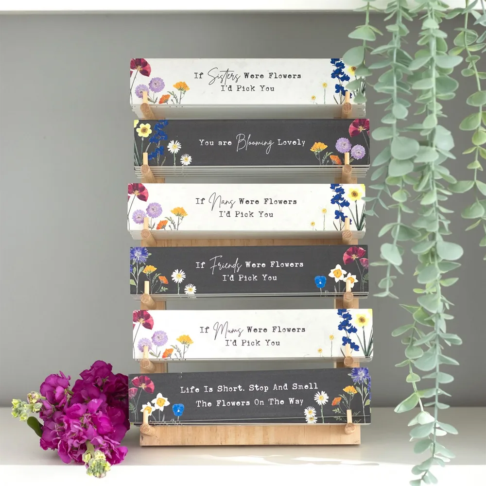 Set of 36 Wildflower Block Signs on Display, photo 4 of 5