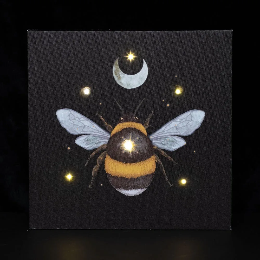 Forest Bee Light Up Canvas Plaque Forest Bee Light Up Canvas Plaque