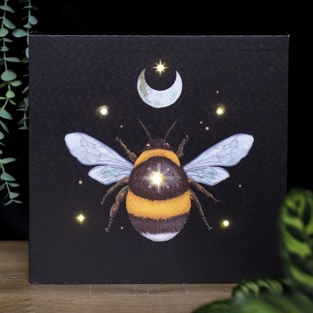 Forest Bee Light Up Canvas Plaque - Image 6