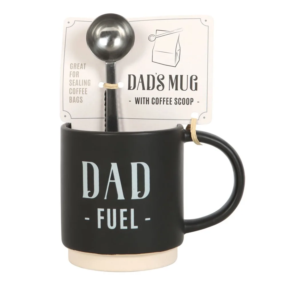 Dad Fuel Mug and Coffee Scoop Clip - Image 2