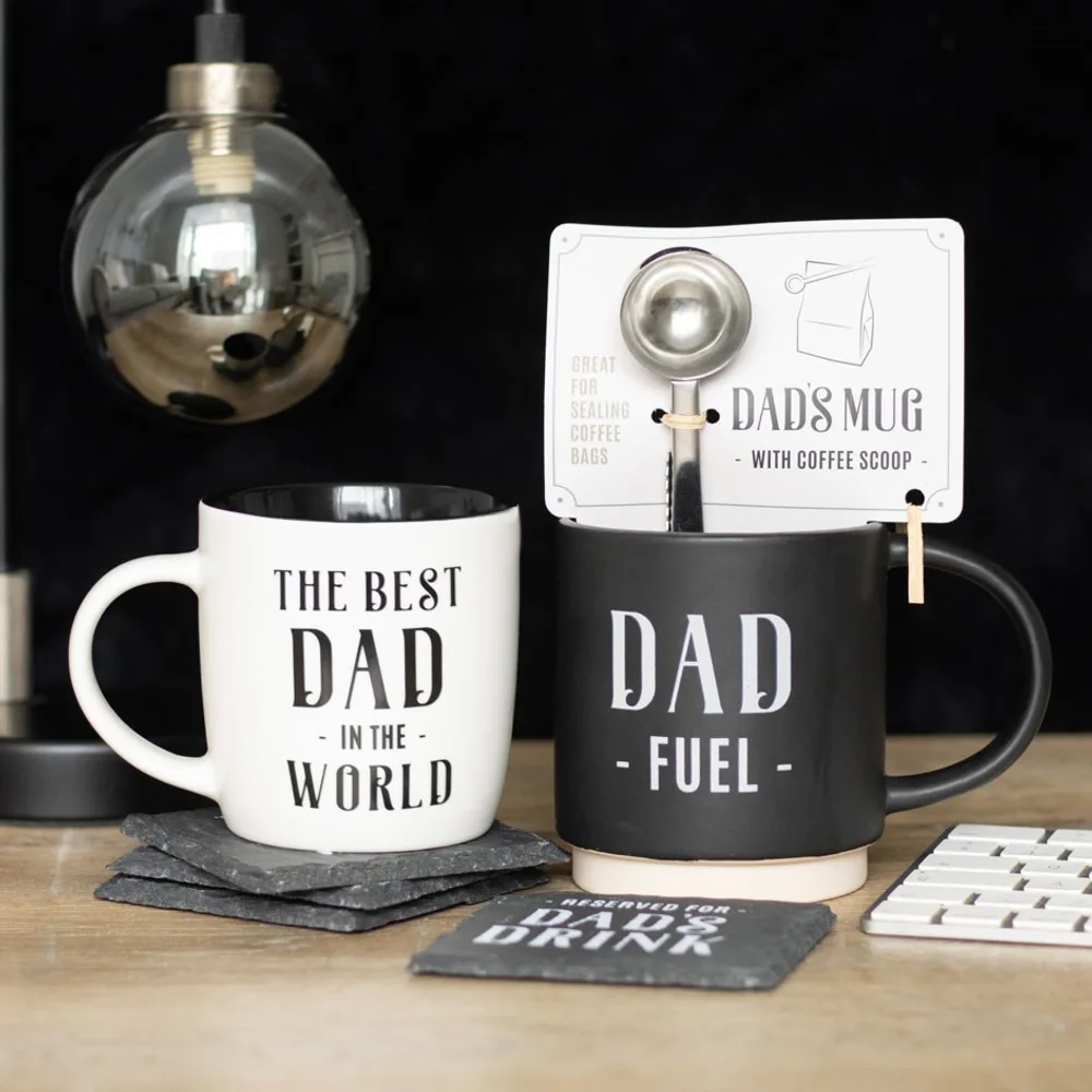 Dad Fuel Mug and Coffee Scoop Clip - Image 6