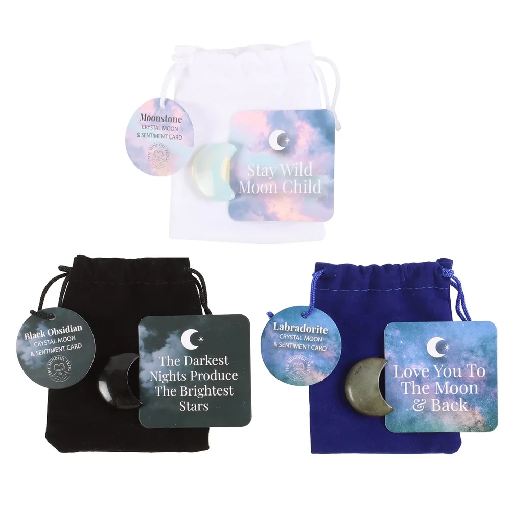 Set of 24 Lucky Crystal Moons in Display - Image 2